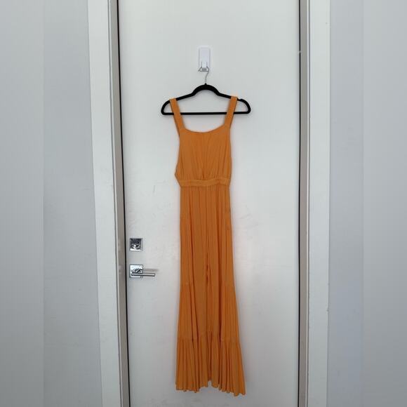 Free People Orange Selfie Worthy Maxi Jumpsuit - Picture 4 of 5